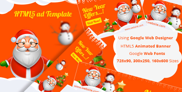 NewYear – HTML5 ad template Nulled