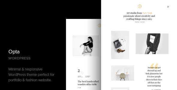 Opta – Minimal Portfolio and Photography WordPress Theme Nulled