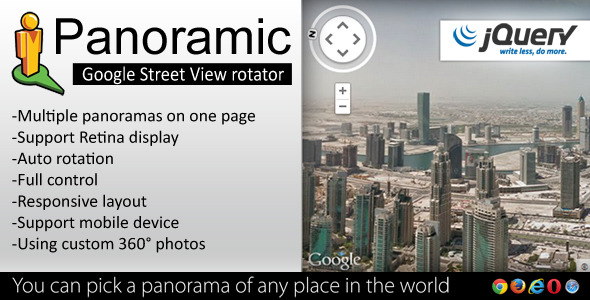 Panoramic – Street View Rotator jQuery Plugin Nulled