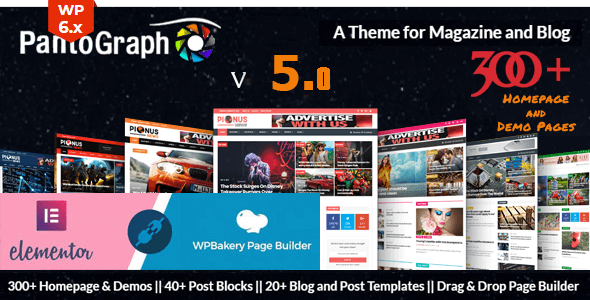 PantoGraph – Newspaper Magazine Theme Nulled