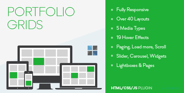 Portfolio Grids – HTML/CSS/JS Nulled
