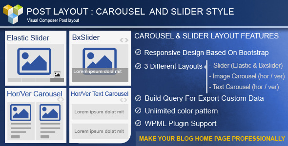 Post Layout: Carousel + Slider for Visual Composer Nulled