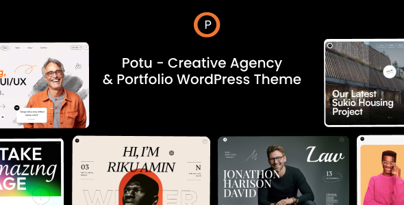 Potu – Creative Agency & Portfolio WordPress Theme Nulled