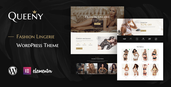 Queeny – Fashion Lingerie WordPress Theme Nulled