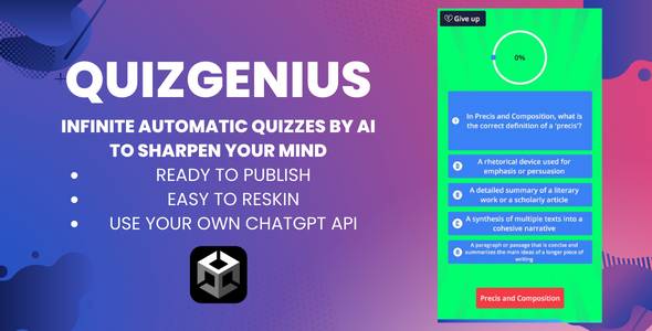 QuizGenius (Unity Complete Project)