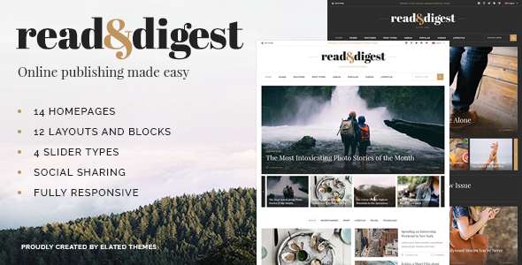 Read and Digest – Newspaper WordPress Theme Nulled