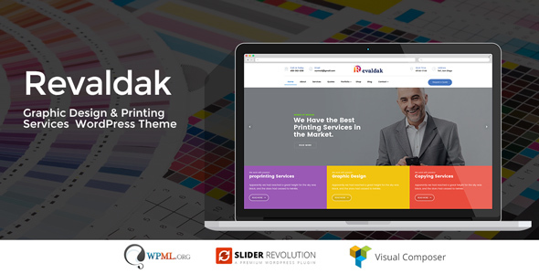 Revaldak – Printing Services WordPress Theme Nulled