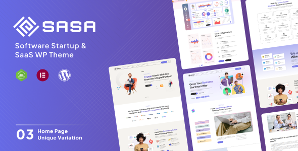 SaSa – Startup WordPress Theme
