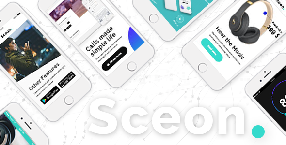 Sceon – App Landing Page & Startup WordPress Theme Nulled