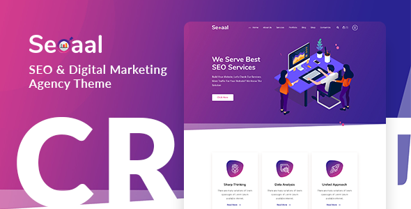 Seoaal – SEO & Digital Marketing WordPress Theme Nulled