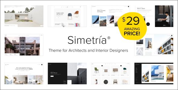 Simetria – Architecture & Interior WordPress Theme Nulled