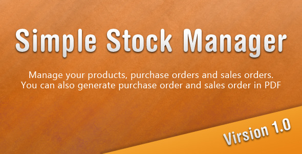 Simple Stock Manager Nulled