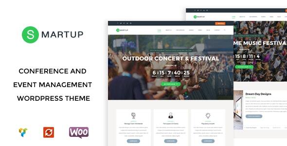Smart Up – Conference & Event Management WordPress Theme Nulled