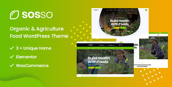 Sosso – Agriculture WordPress Theme Nulled