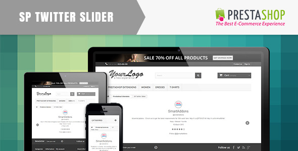 SP Twitter Sider – Responsive Prestashop Module