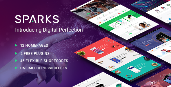 Sparks – App Development WordPress Theme Nulled