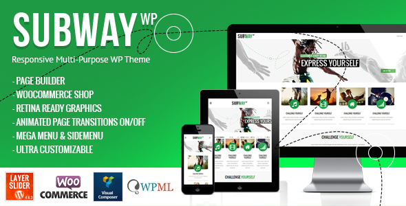Subway – Responsive Multi-Purpose WordPress Theme Nulled