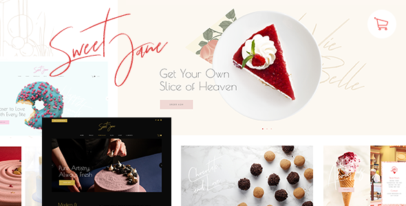 Sweet Jane – Delightful Cake Shop WordPress Theme Nulled