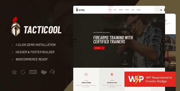 Tacticool | Shooting Range & Gun Store WordPress Theme Nulled