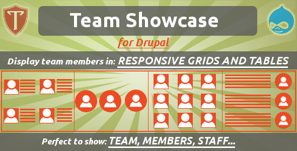 Team Showcase for Drupal — Drupal preview