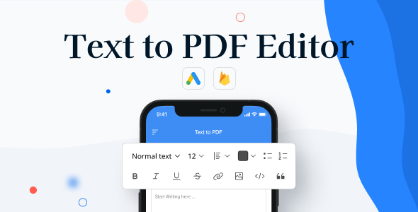 Text to PDF | PDF Generator | Document Generator — Android preview