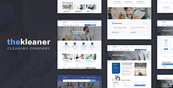 The Kleaner – Industrial Cleaning Company WordPress Theme — business preview