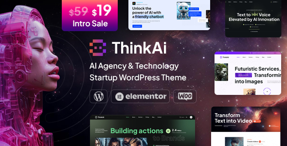 Think AI – AI Startup & Technology WordPress Theme Nulled