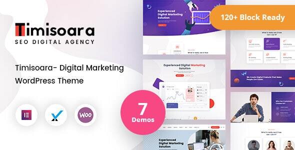 Timisoara – Digital Marketing WordPress Theme + RTL Nulled