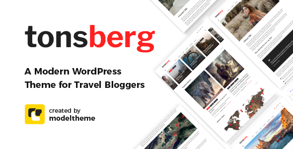 Tonsberg – A Modern WordPress Theme for Travel Bloggers Nulled