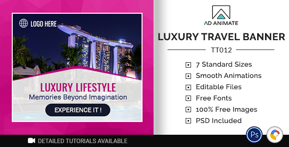 Tour & Travel | Luxury Travel Banner (TT012) Nulled