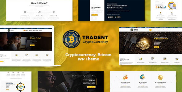 Tradent – Cryptocurrency, Bitcoin WordPress Theme Nulled