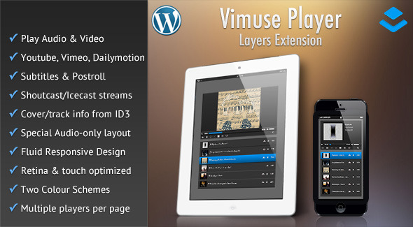 Vimuse Media Player – Layers Extension — Widgets preview