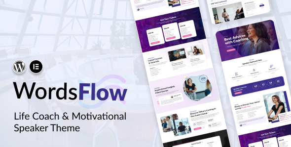 Wordsflow – Life Coach & Motivational Speaker Theme 1.0.0