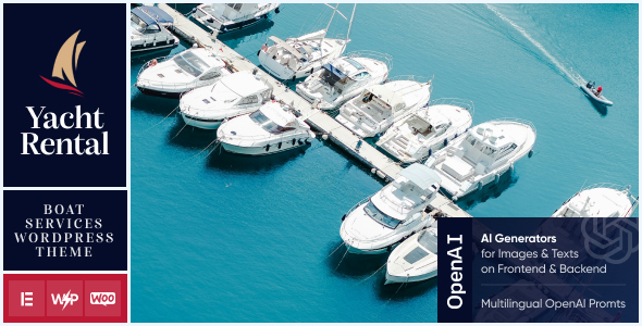 Yacht Rental – Boat Services WordPress Theme Nulled