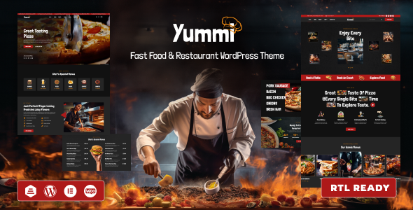 Yummi – Restaurant WordPress Theme Nulled