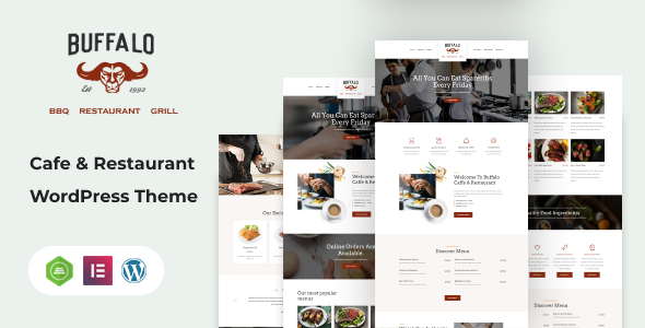 Buffalo – Cafe & Restaurant WordPress Theme Nulled