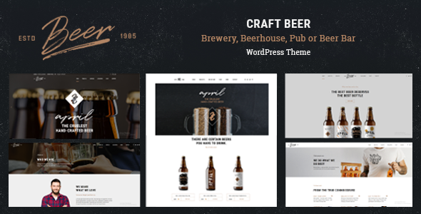 Craft Beer – Brewery & Pub WordPress Theme