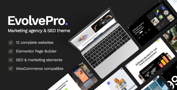 EvolvePro – Marketing Agency & SEO WordPress Theme Nulled