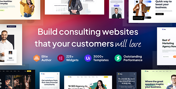 Rise – Business & Consulting WordPress Theme Nulled