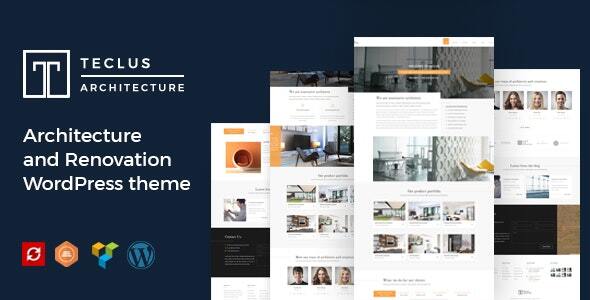 Teclus – Architecture and Renovation WordPress theme Nulled