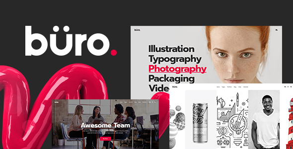 Büro – Creative Agency and Freelancer WordPress Theme Nulled
