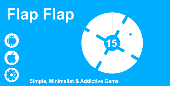 Flap Flap – Simple and Minimalist HTML5 Game Nulled