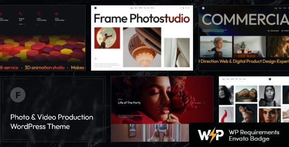 Frame – Photo & Video WordPress Theme + AI Nulled