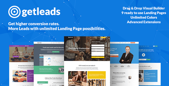 Getleads  High-Performance Landing Page WordPress Theme Nulled