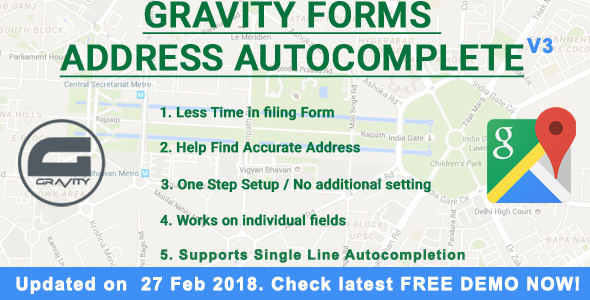 Gravity Forms Address Autocomplete Nulled