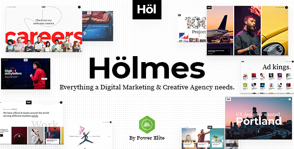 Holmes – Digital Agency WordPress Theme Nulled
