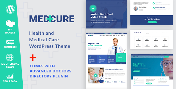 Medcure – Health and Medical Care WordPress Theme Nulled