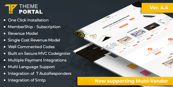 Theme portal multi-vendor eCommerce marketplace – sell digital products, themes, plugins, php script