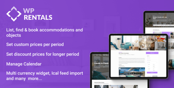 WP Rentals – Booking Accommodation WordPress Theme Nulled
