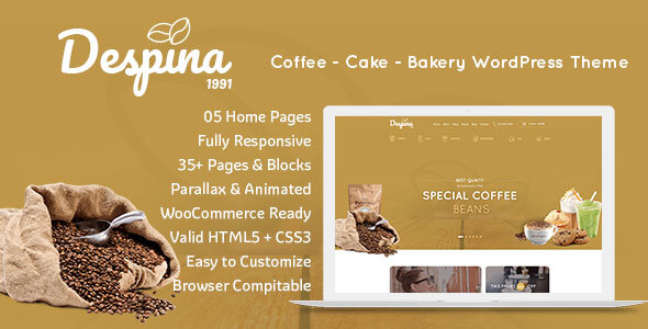 Despina – Cafes & Coffee Shops WordPress Theme Nulled